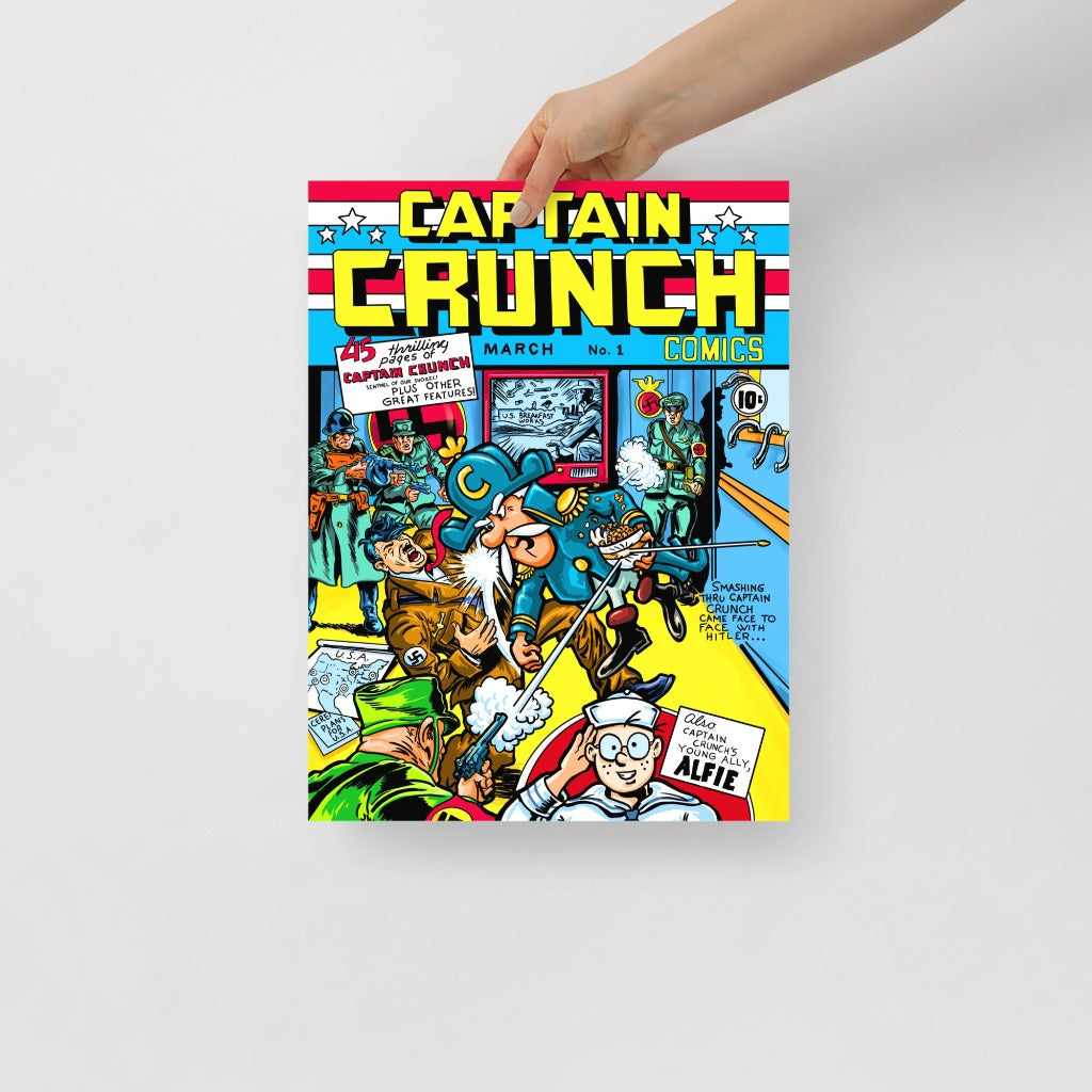 Captain Crunch Comic Book Cover Art Print 12x16