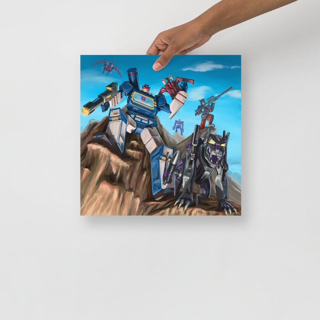 Soundwave the Decepticon from Transformers Art Print 14x14