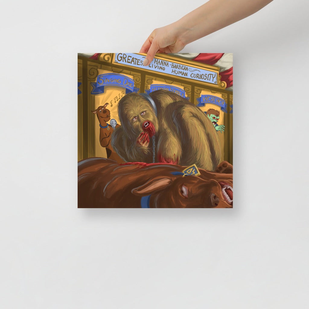 Werewolf from Scooby-Doo Art Print 14x14