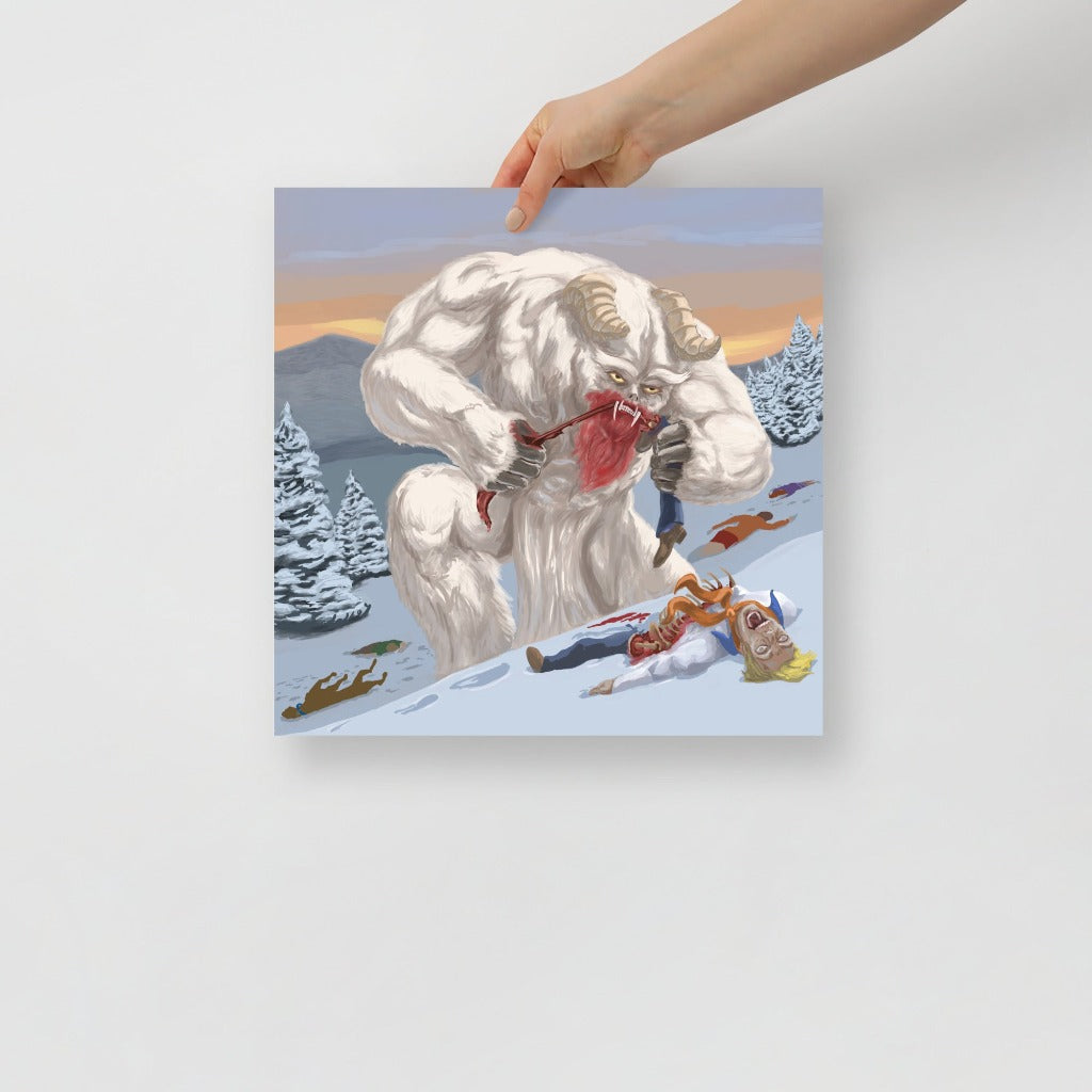 Snow Ghost from Scooby Doo Art Print 14 x 14
