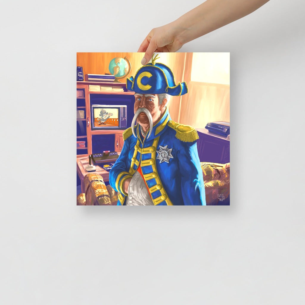 Captain Crunch Portrait Art Print 14x14