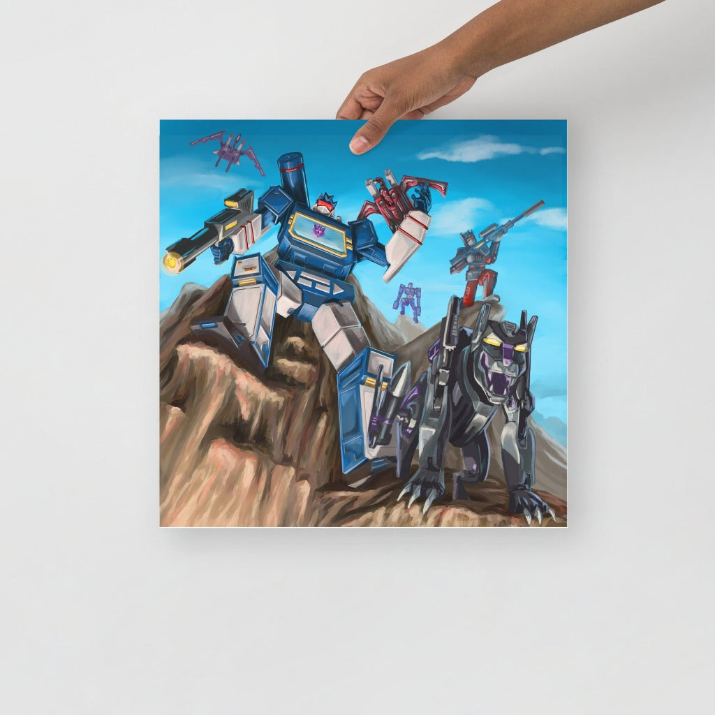 Soundwave the Decepticon from Transformers Art Print 16x16