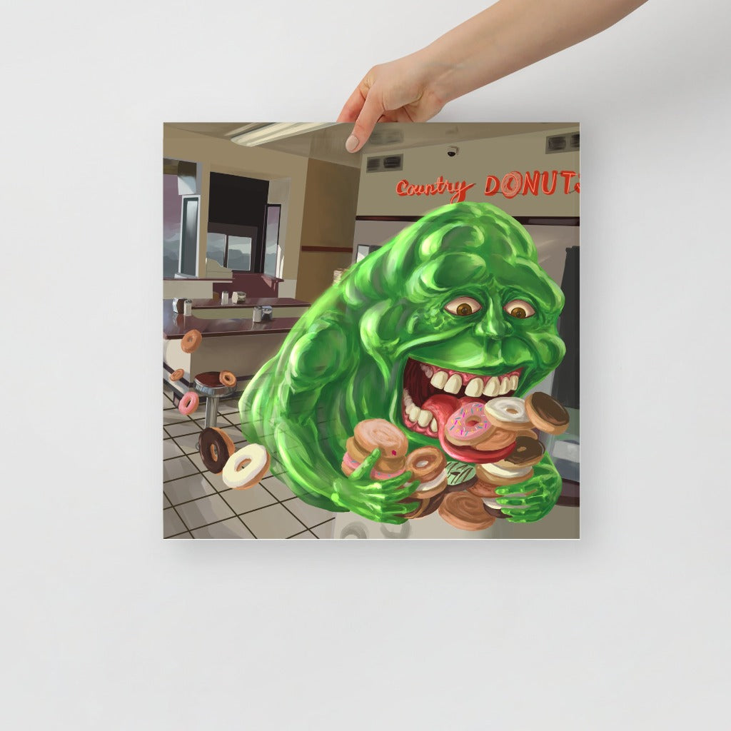 Slimer from Ghostbusters Art Print 16x16