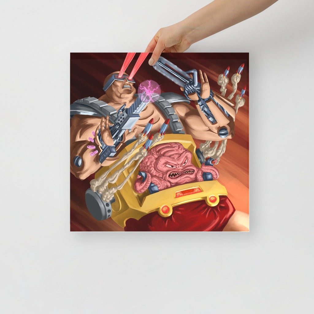 Krang from Teenage Mutant Ninja Turtle Art Print 16x16