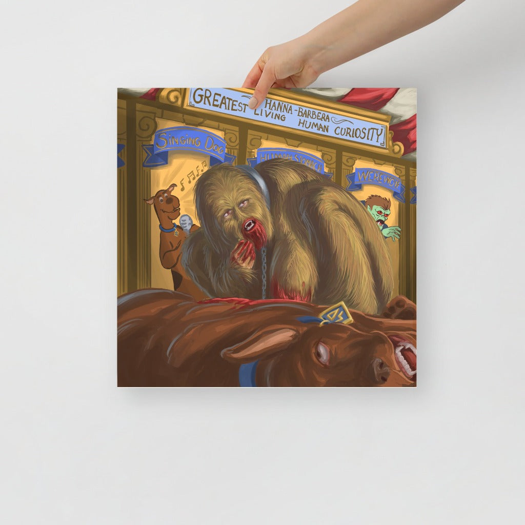 Werewolf from Scooby-Doo Art Print 16x16
