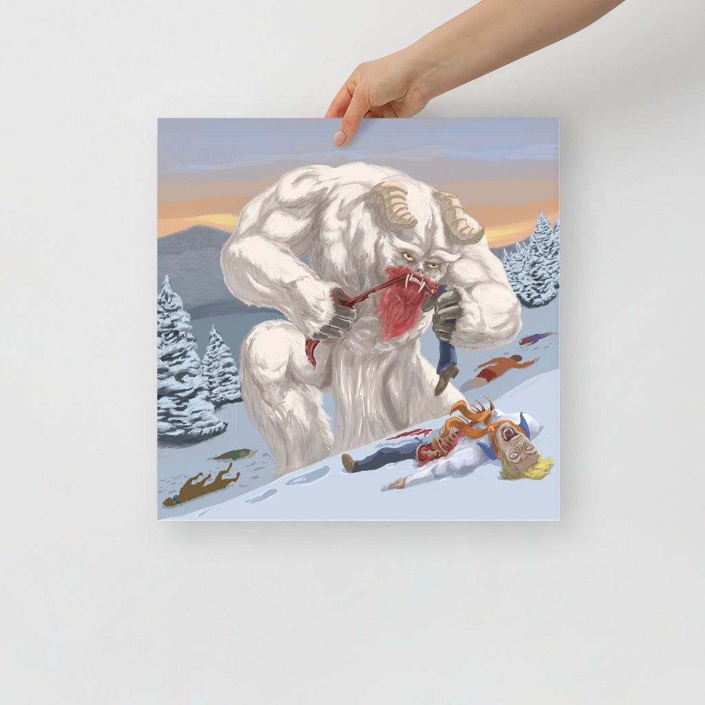 Snow Ghost from Scooby Doo Art Print 16 x 16