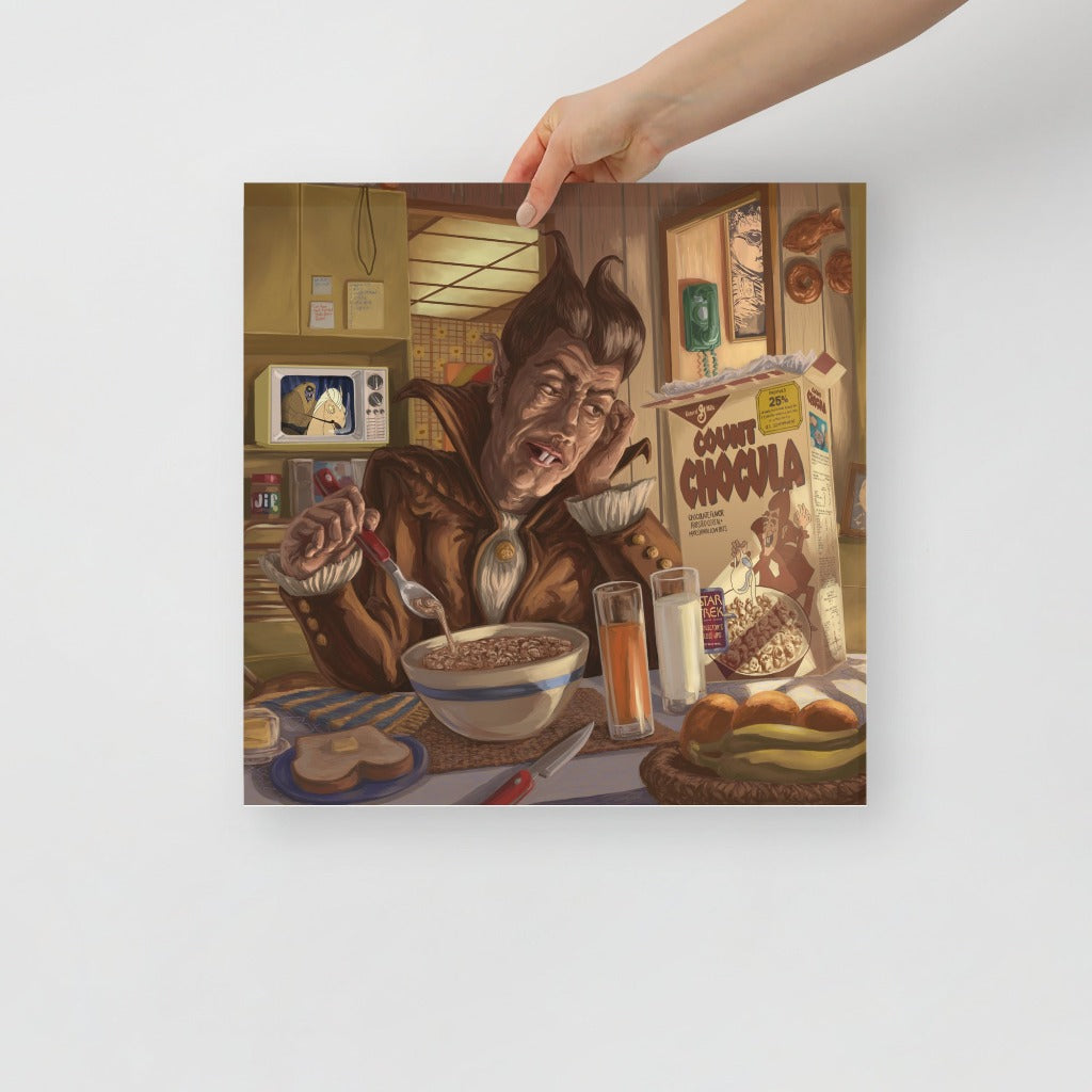 Count Chocula Portrait at Home by Kyle La Fever 16x16
