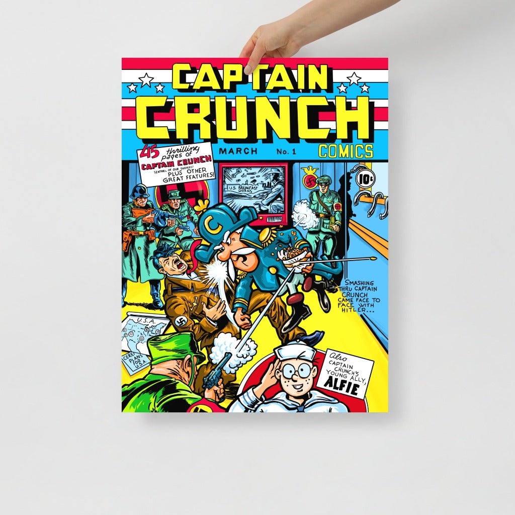 Captain Crunch Comic Book Cover Art Print 18x24