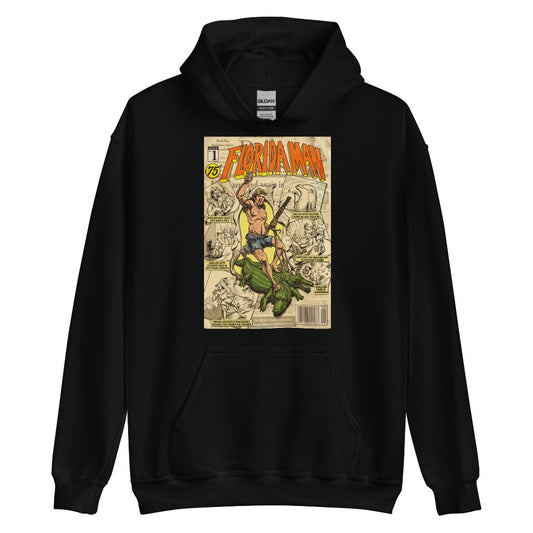 Florida Man Unisex Hoodie on Black