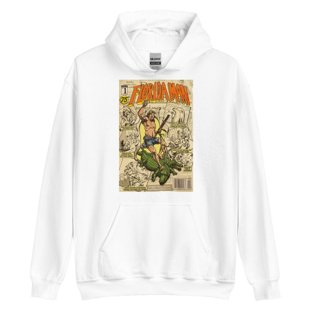 Florida Man Unisex Hoodie on white