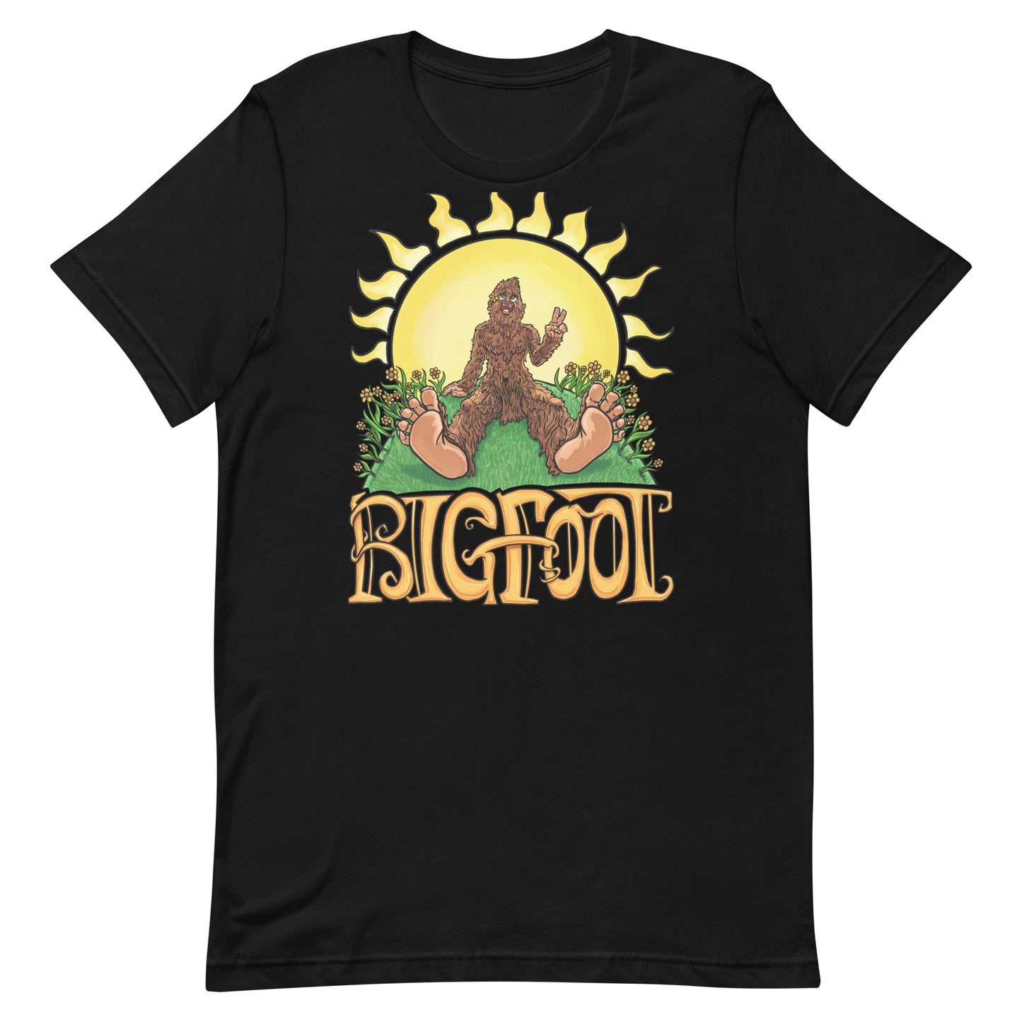 Retro Vintage Bigfoot Sunshine T-Shirt