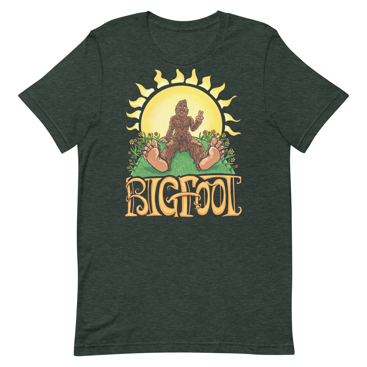 Retro Vintage Bigfoot Sunshine T-Shirt