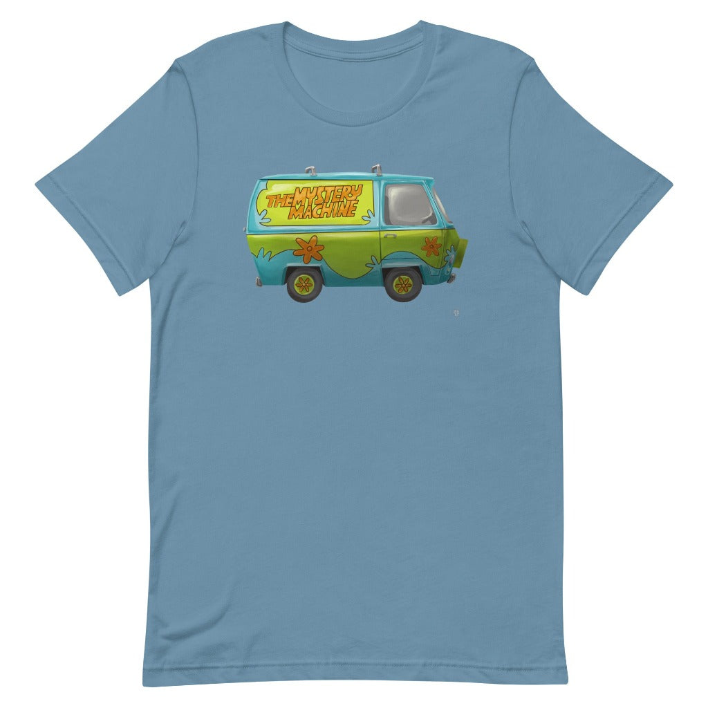 Mystery Machine T-Shirt on Steel Blue