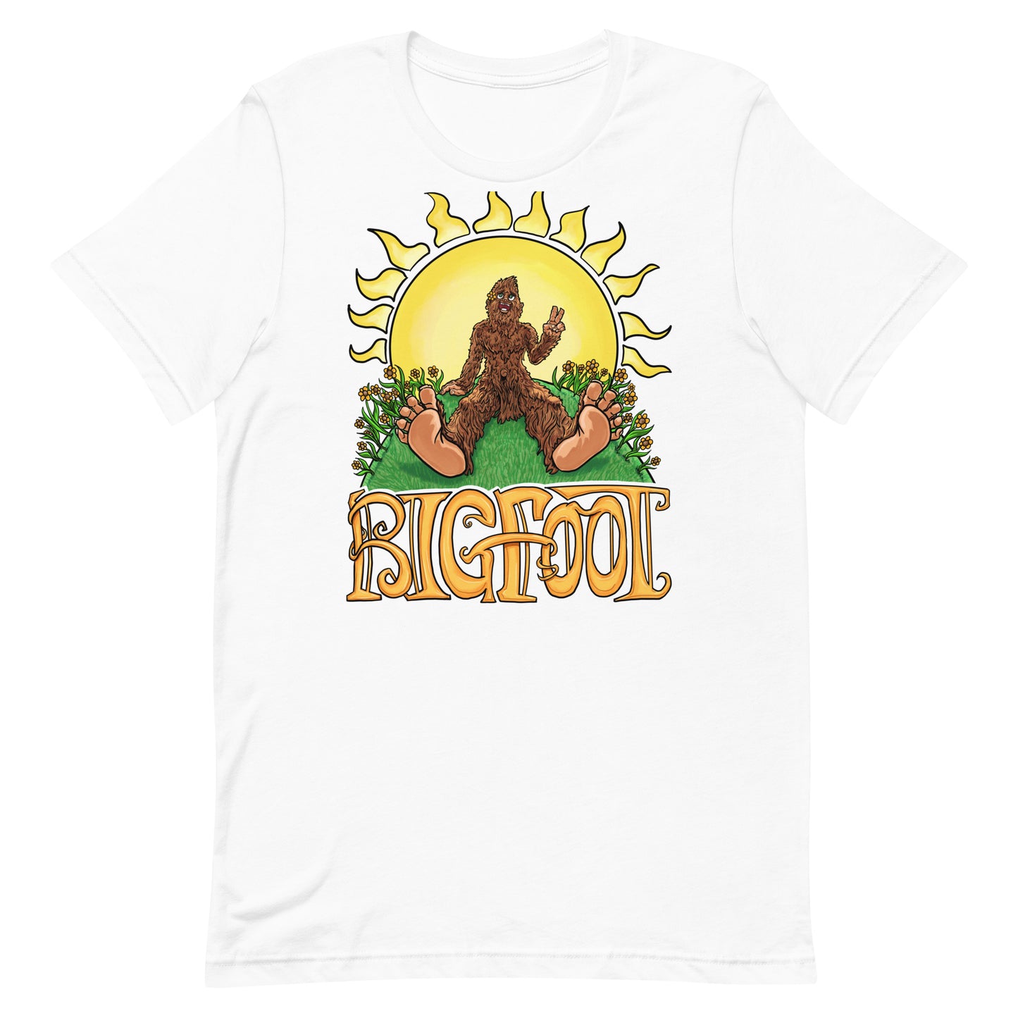Retro Vintage Bigfoot Sunshine T-Shirt