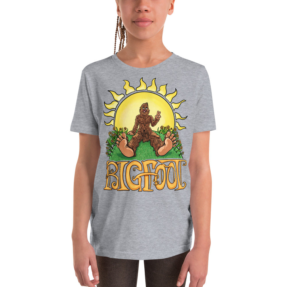 Retro Vintage Bigfoot Sunshine Youth T-Shirt