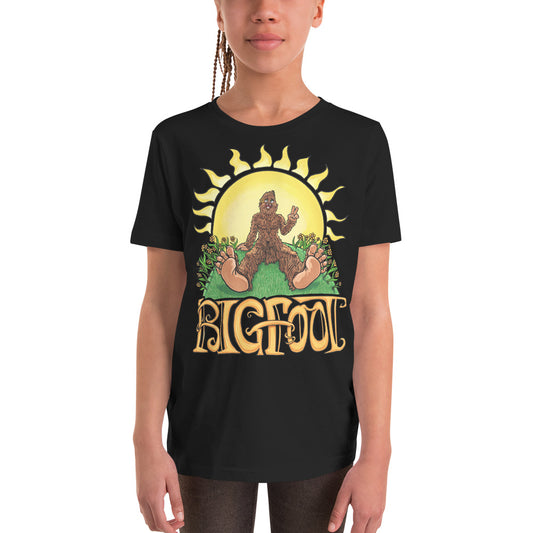 Retro Vintage Bigfoot Sunshine Youth T-Shirt