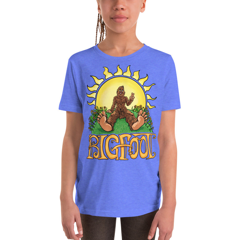 Retro Vintage Bigfoot Sunshine Youth T-Shirt