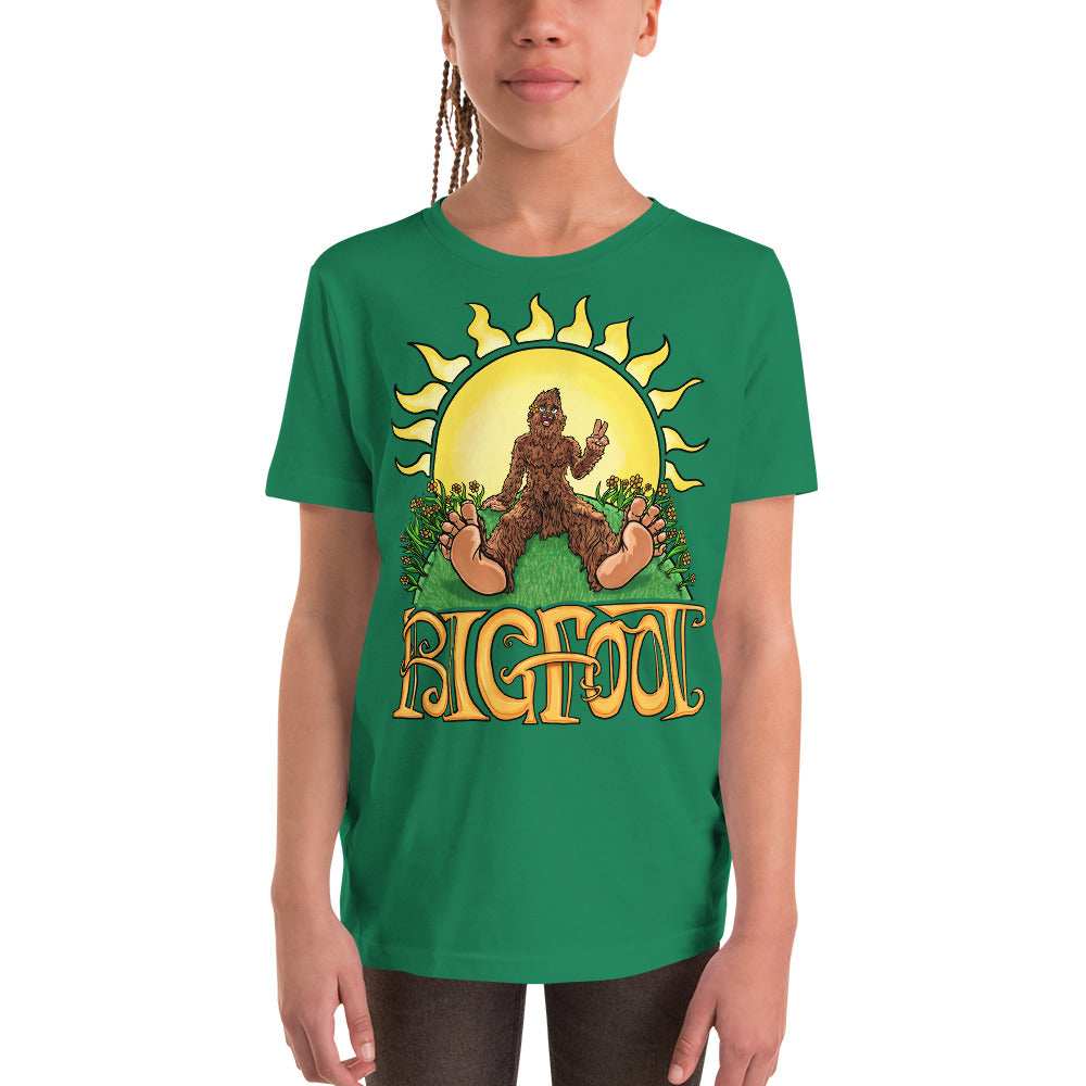 Retro Vintage Bigfoot Sunshine Youth T-Shirt