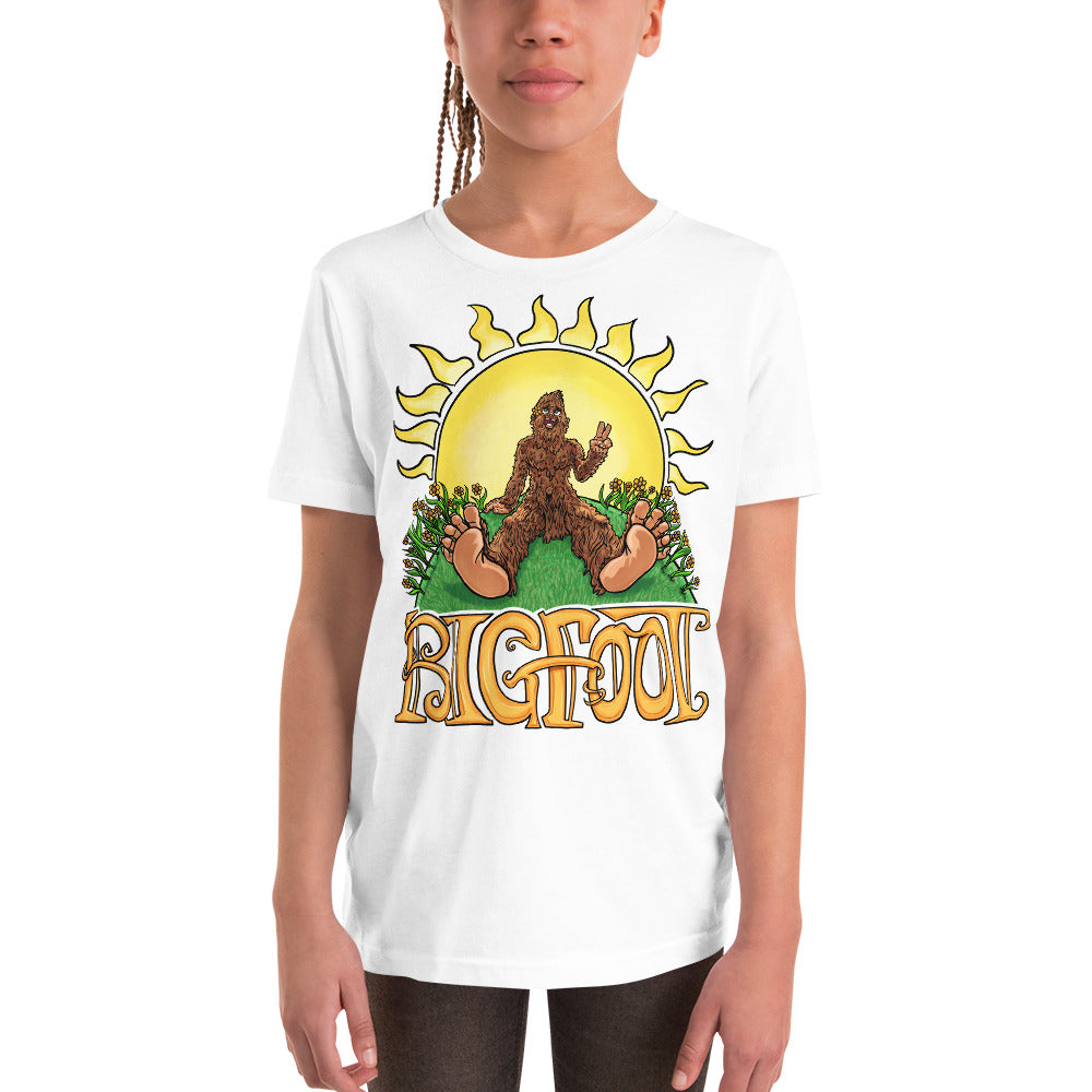 Retro Vintage Bigfoot Sunshine Youth T-Shirt