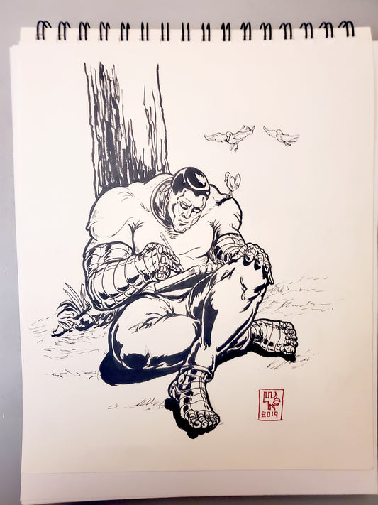 Collossus Original Ink Drawing