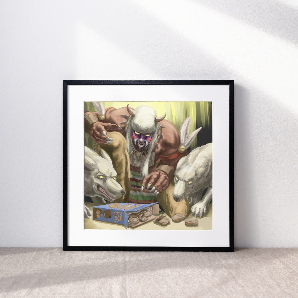 The Indian Witch Doctor from Scooby-Doo Art Print