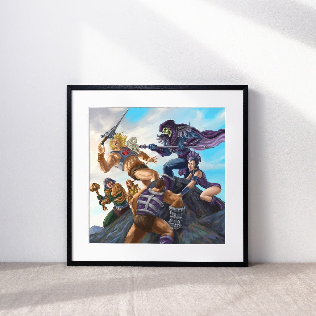 Skeletor from He-Man Art Print in a Frame