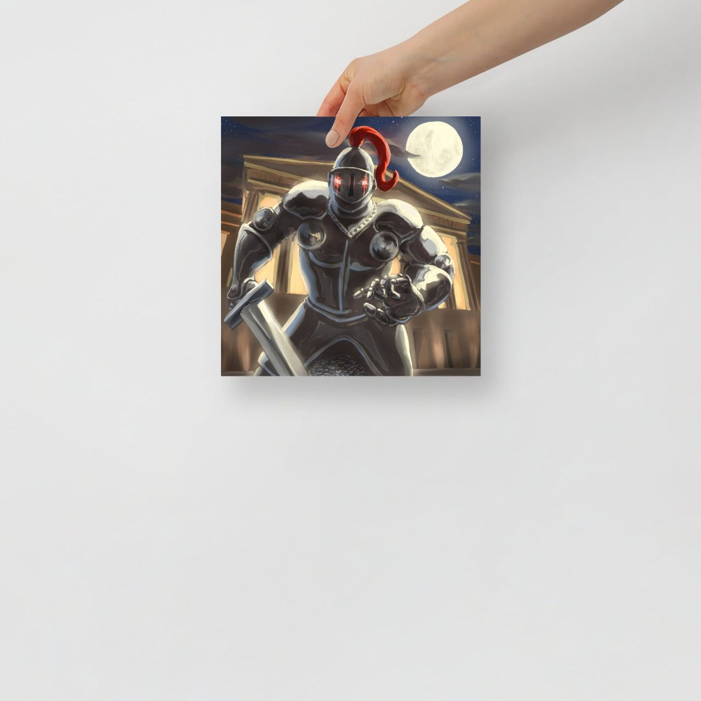 The Black Knight from Scooby Doo Art Print 10x10 