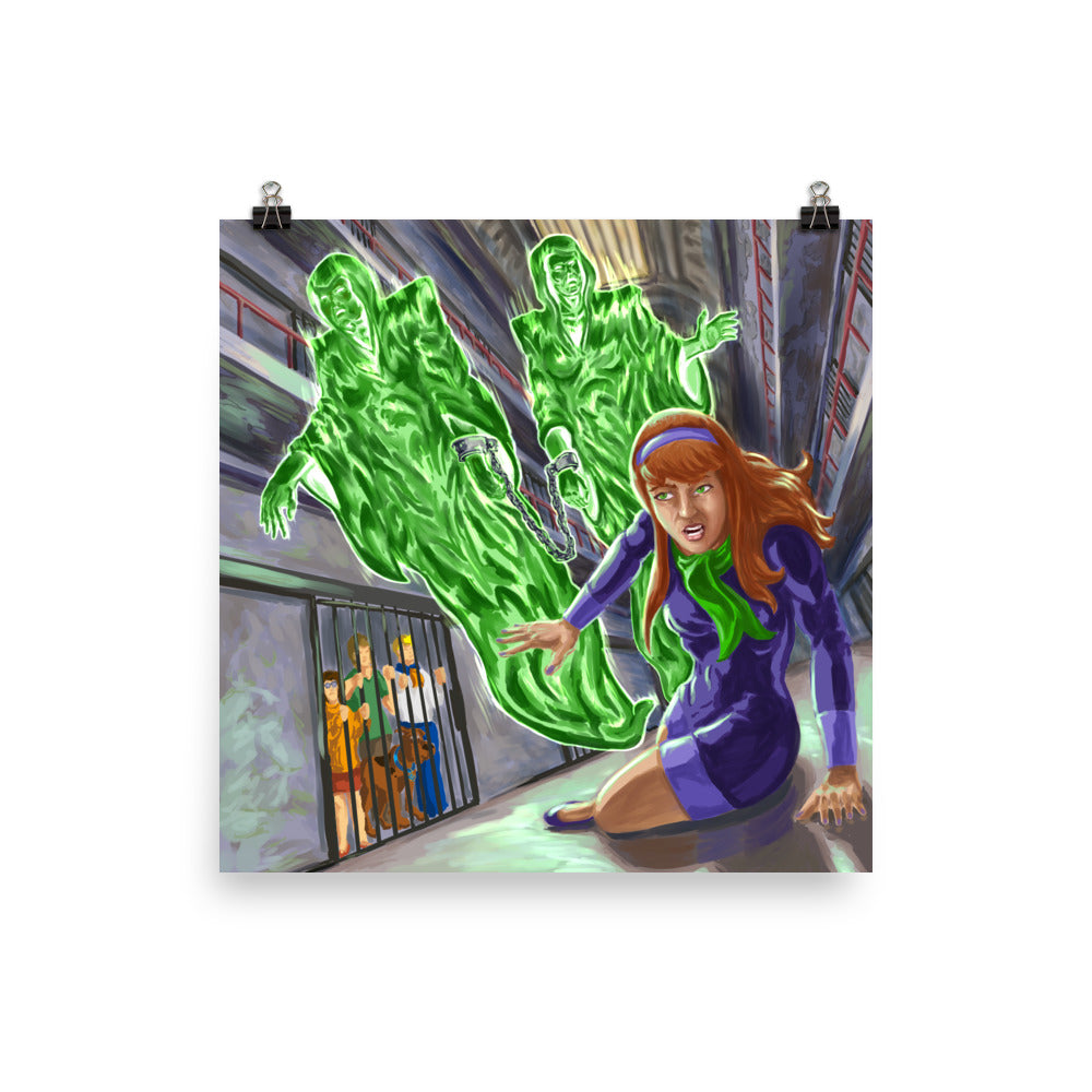 The Green Ghosts from Scooby-Doo Art Print