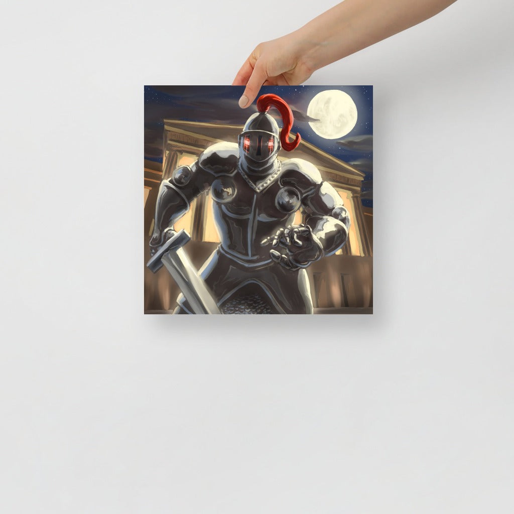 The Black Knight from Scooby Doo Art Print 12x12