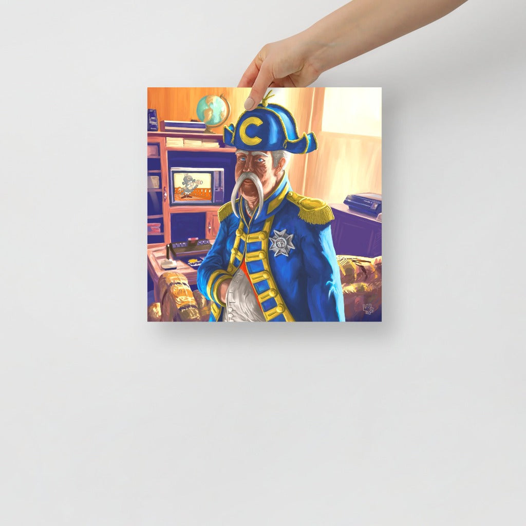 Captain Crunch Portrait Art Print 12x12