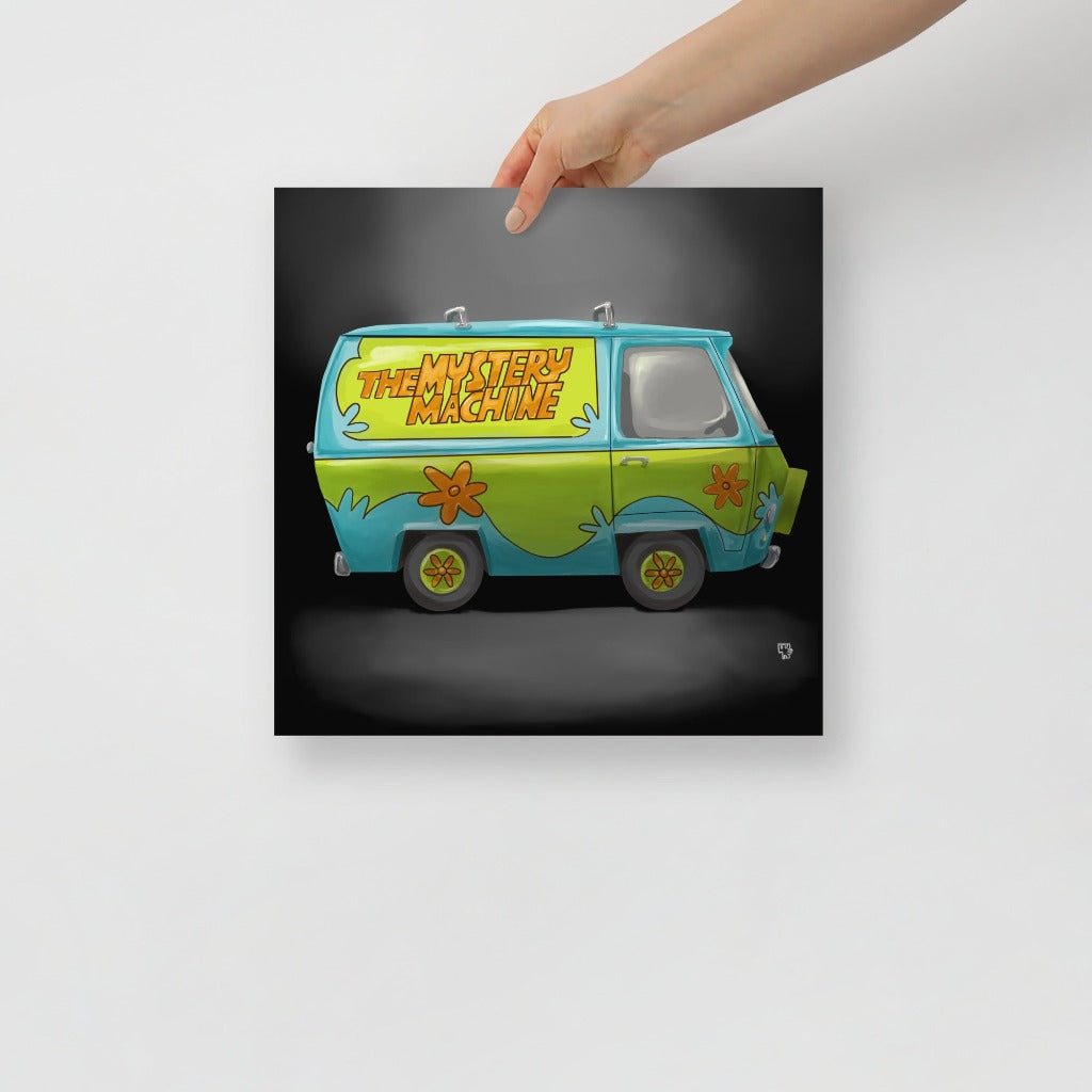 Mystery Machine from Scooby-Doo Art Print 14x14