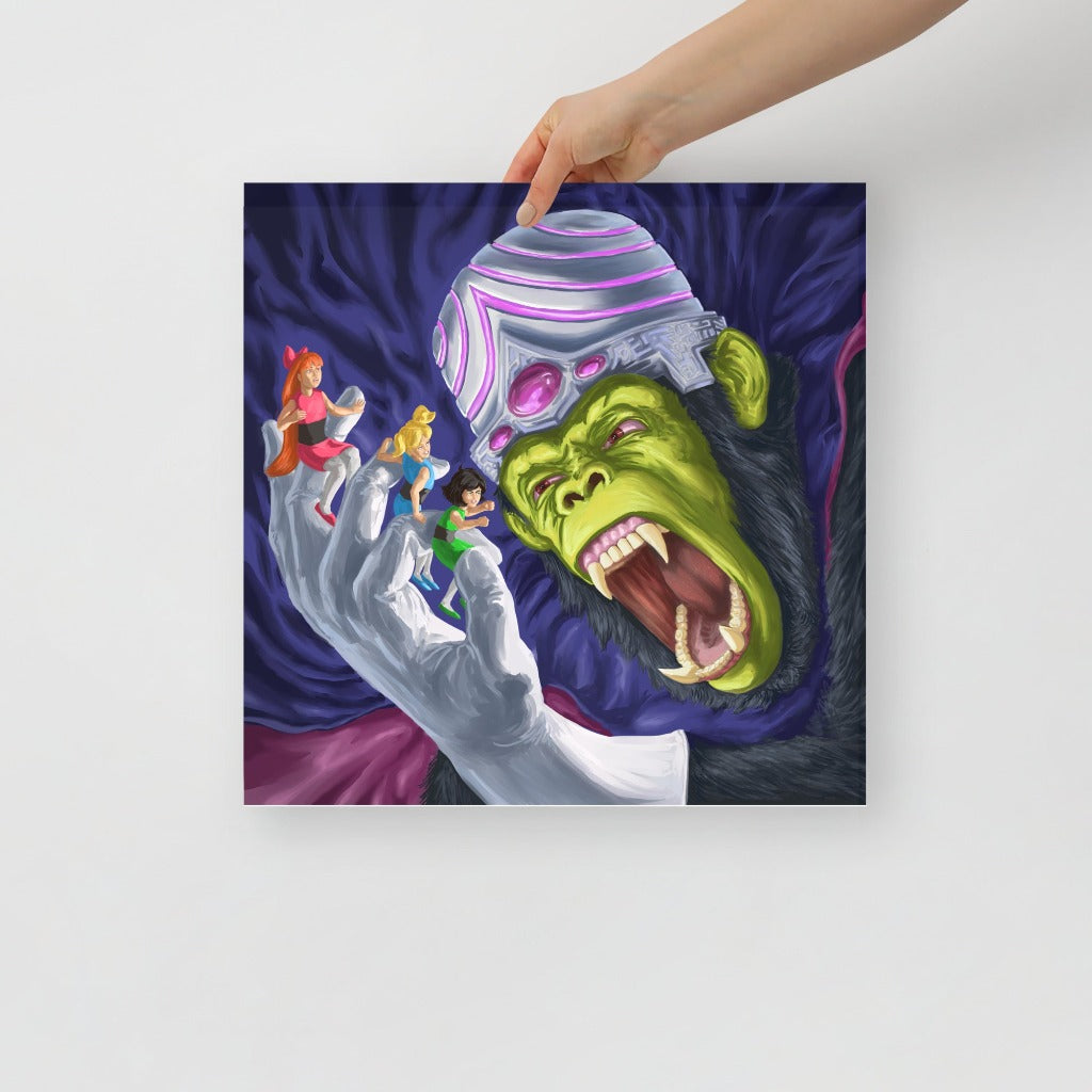 Mojo JoJo from Power Puff Girls Art Print 16x16