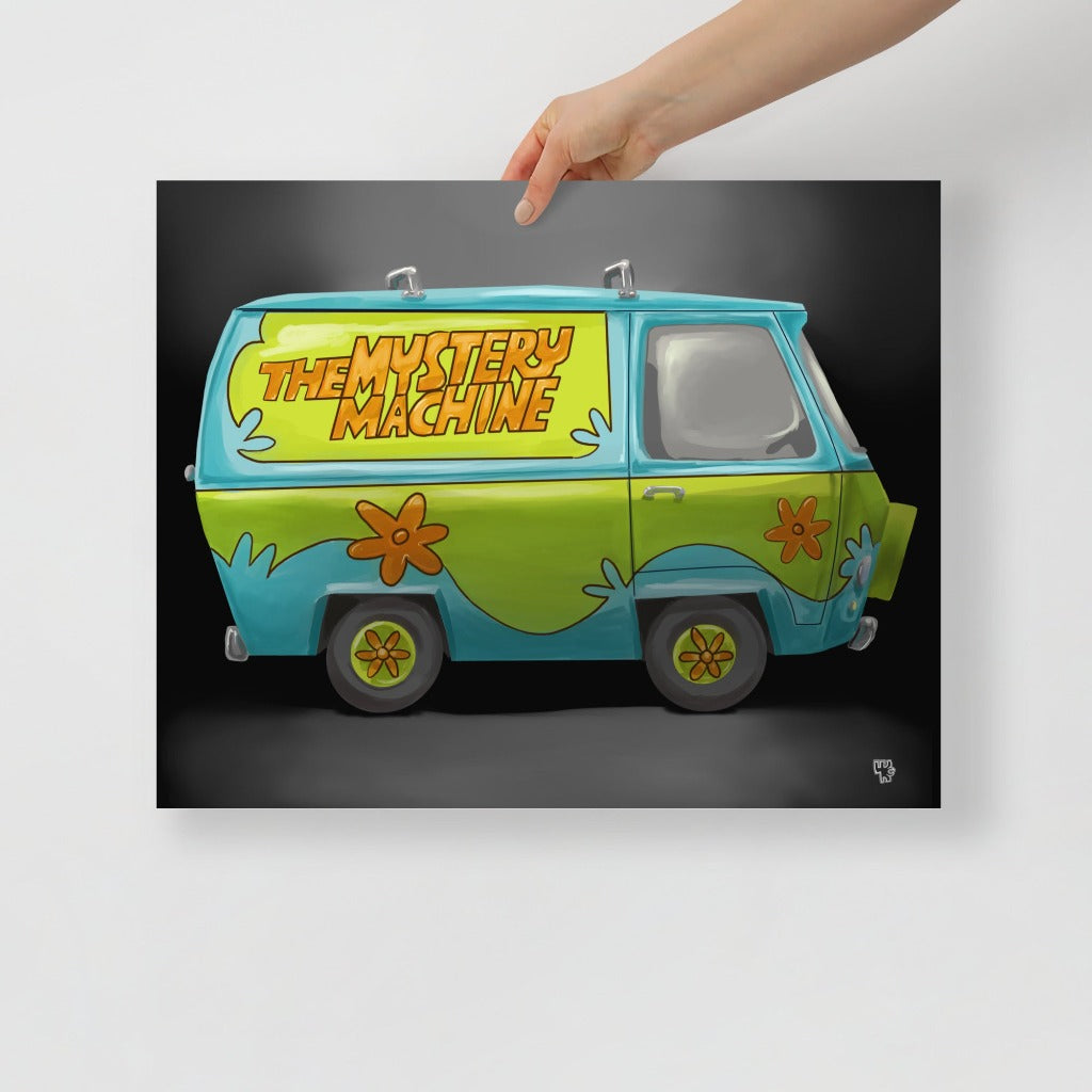 Mystery Machine from Scooby-Doo Art Print 16x20