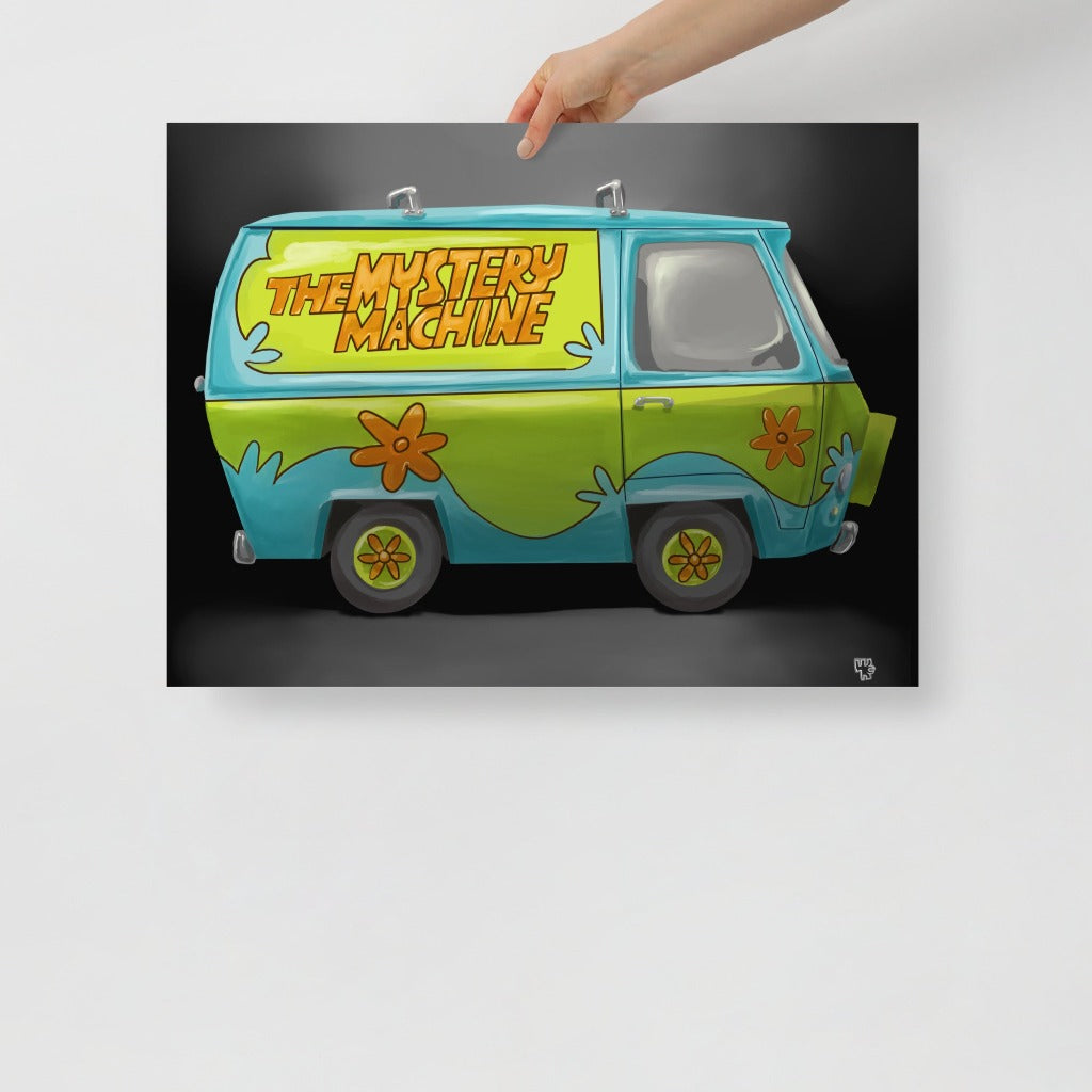 Mystery Machine from Scooby-Doo Art Print 18x24